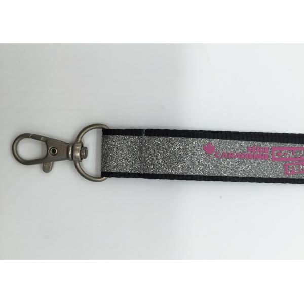 2.0*90cm Safety Buckle Glow In The Dark Lanyard For Business Gifts