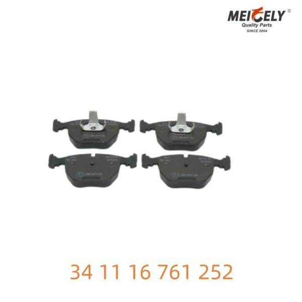 Race-Tested 34 11 16 761 252 Brake Pad Set Proven Reliability For BMW