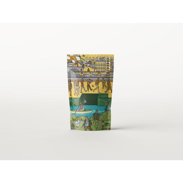 Подгонянный 130 микронов жары - Gravure уплотнения печатая стойку вверх по мешкам