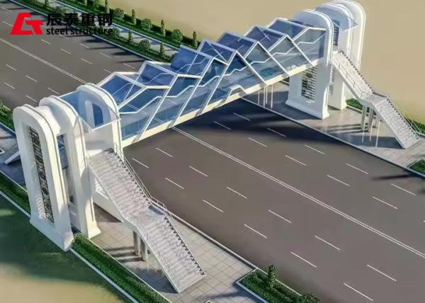Prefabricated Steel Structure Truss Bridge Construction Hot Dip Galvanized