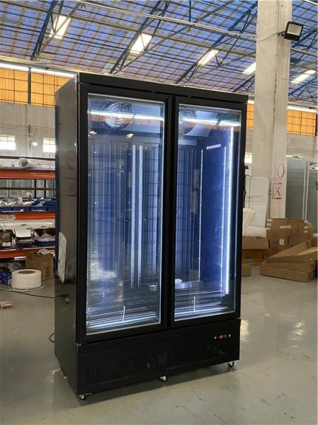 Commercial Upright Display Beverage Cooler With Glass Door