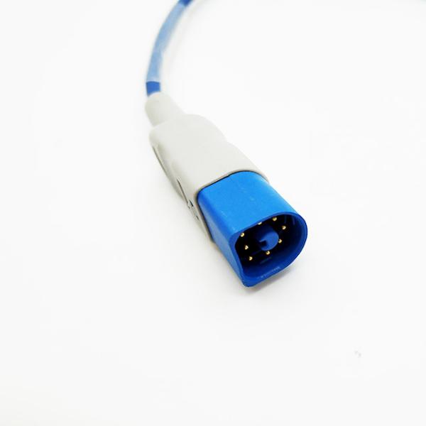 Blue Cable Monitor SPO2 Sensor For MP70 / MP80 Medical Grade TPU Material