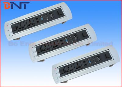 O Desktop de 180 graus motorizou Flip Up Rotating Power Strip para a mobília da conferência