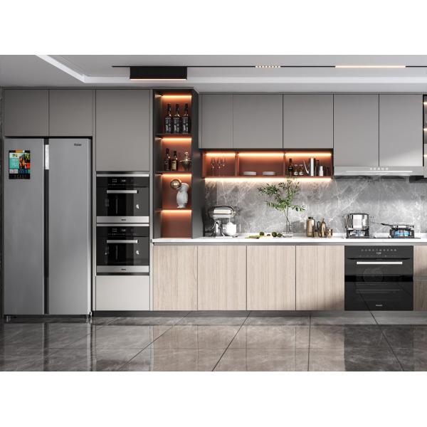 Shaker Door Type Foshan Factory Kitchen Manufacturer Matt White Kitchen Cabinet