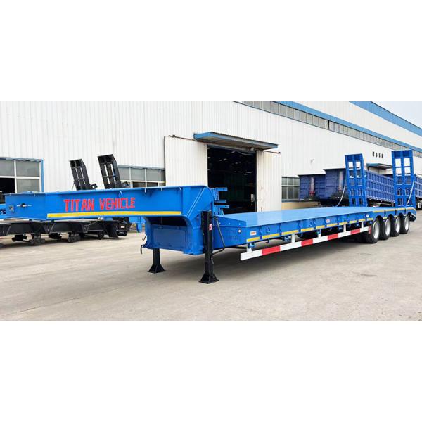 Factory Price 4 Axle Lowbed Truck Trailer for Sale | 100 Ton 4 Axle Semi Trailer Lowbed for Sale Price in Zimbabwe