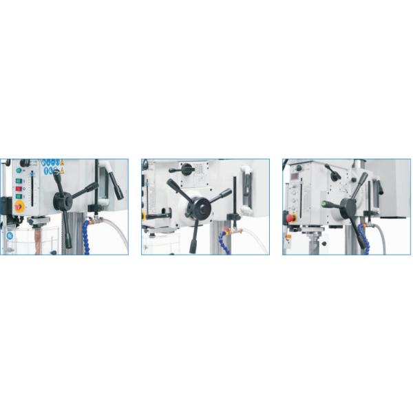 50mm Geared Head Pedestal Drillers Spindle Feed Range 0.1-0.4 r/min 12 Speed Steps