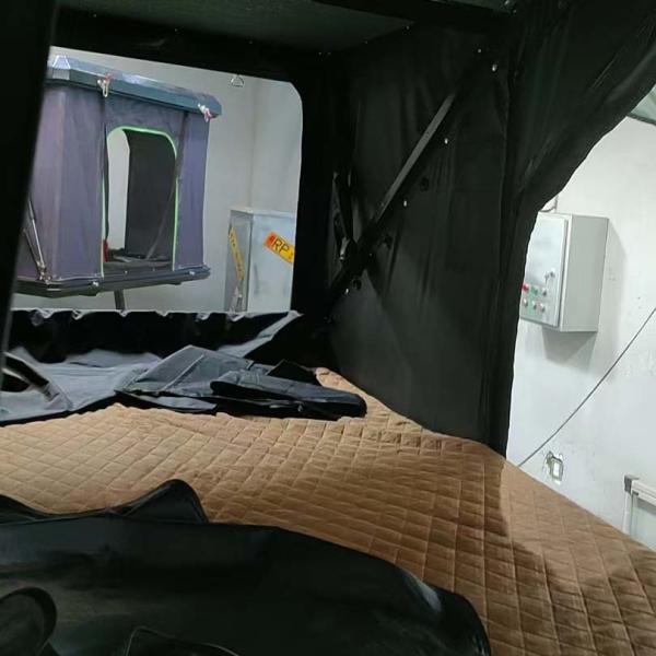 Triángulo SUV Tienda de techo de aluminio con LED Light Strip Logotipo personalizado