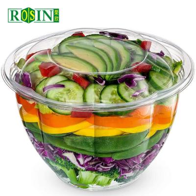 48 Oz Plastic Disposable Clamshell Fruit Packaging For Fresh Cut Fruit