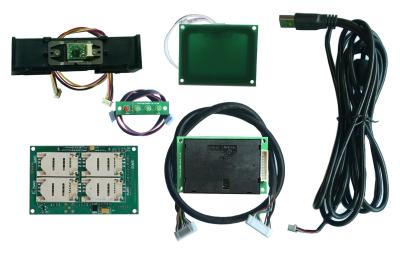 magnetic rail Rf Reader Module , Uhf Reader Module with LED indicators