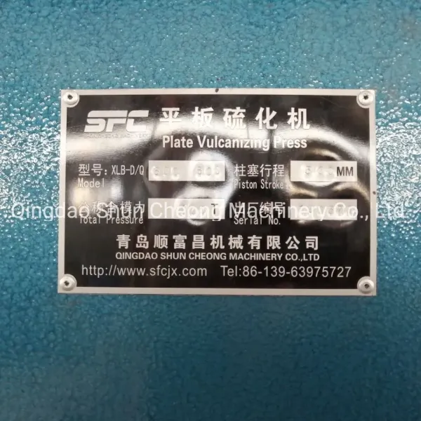 100 Tons Automatic Grade Vertical Structure Hydraulic Rubber Vulcanizing Press for Rubber Stamp Molding