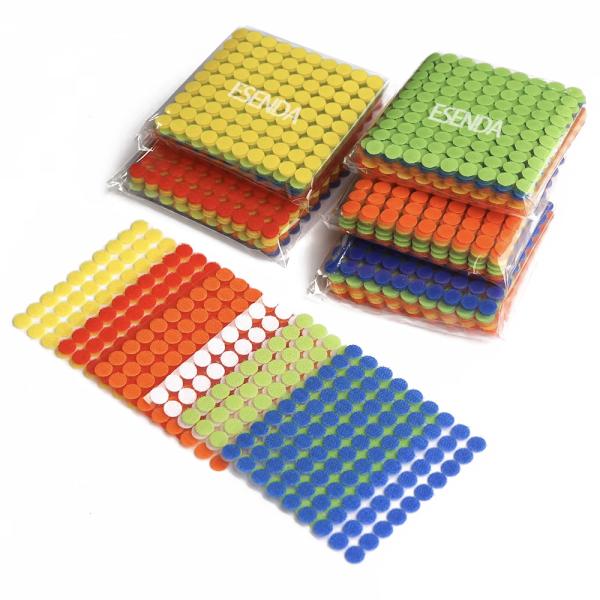 Personalización Adhesivo gancho y bucle doble lado gancho y bucle punto 10mm