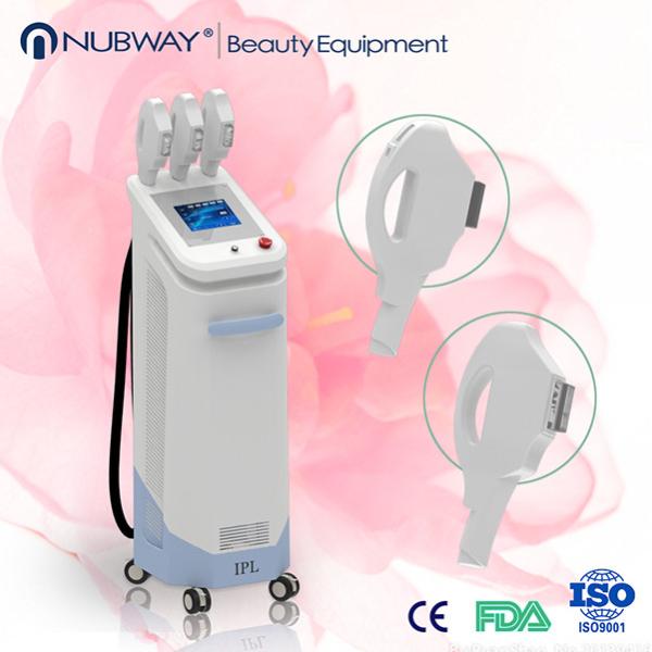 Multifunctional portable ipl laser hair removal machine with 3 handles HR SR VR