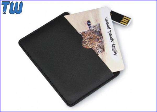 180 Degree Swivel Business Name Card 4GB USB Disk Plan Side Customized Printing