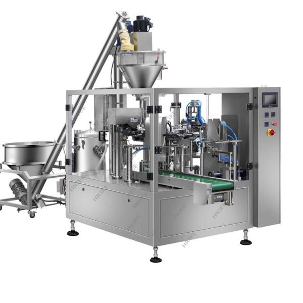 Custard Powder Automatic Packing Machine , Vertical Granule Filling Machine For Pouch