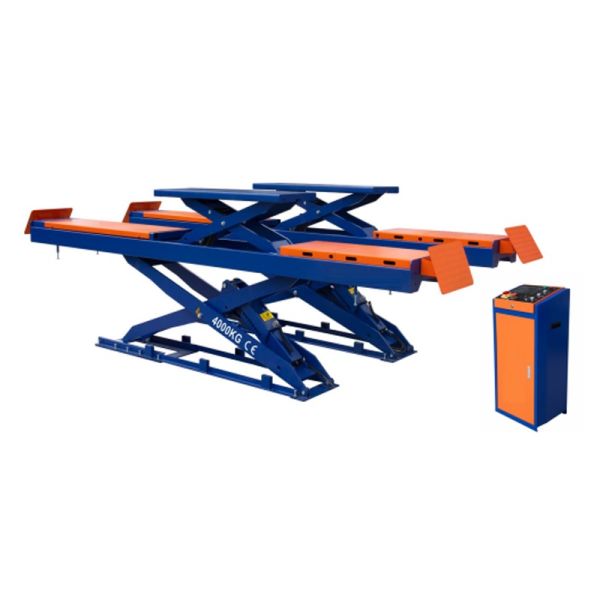 4 Ton Capacity Double Layer Hydraulic Car Lifter with 90in Lift Height Scissor Lift