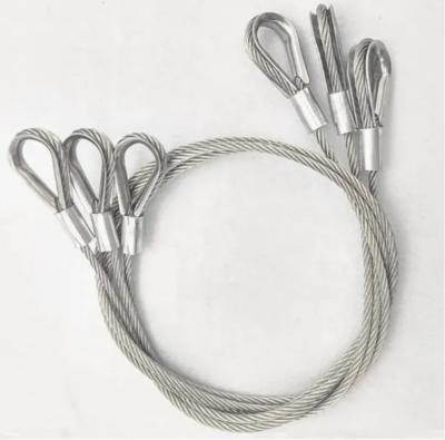 Galvanized Wire Rope Sling with Wire Rope Thimble on Both Ends – Premium Lifting Solution