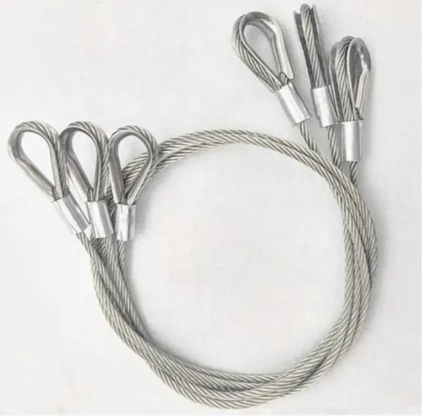 Galvanized Wire Rope Sling with Wire Rope Thimble on Both Ends – Premium Lifting Solution