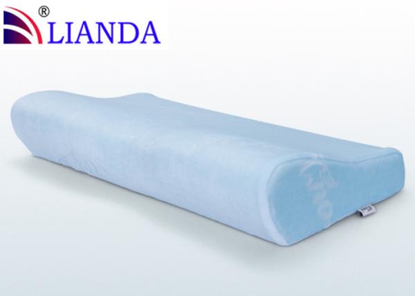 High Density Memory Foam Pillow For Neck And Head OEM Different Cover , Color , Shape Customizable