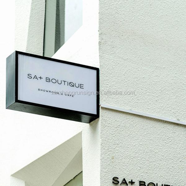 Factory Price Stainless Steel Advertising Light Box Outdoor Double Sides Led Light Box