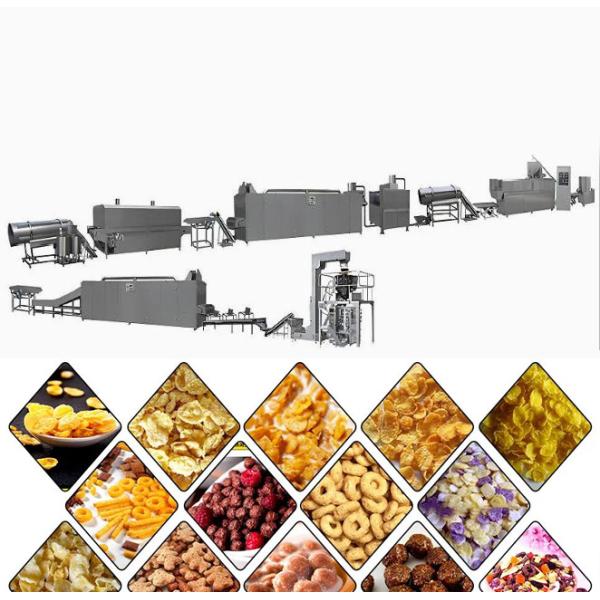 240-320 кг/ч Линия по переработке кукурузных хлопьев для зерновых закусок Машина для изготовления кукурузных хлопьев