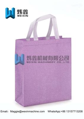 100gsm Eco glitter film lamination Non Woven Bag /Promotional Custom Laminated PP Non Woven Tote Shopping Bag