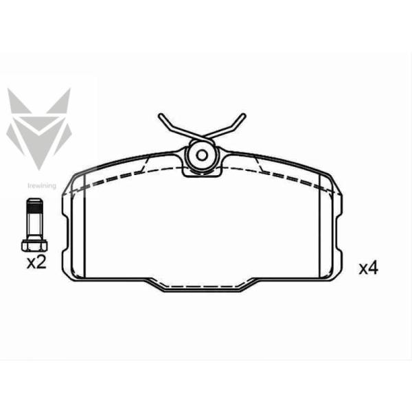 Автомобильные тормозные колодки MERCEDES BENZ S-Class Coupe SL 000 420 46 20 Автомобильные тормоза