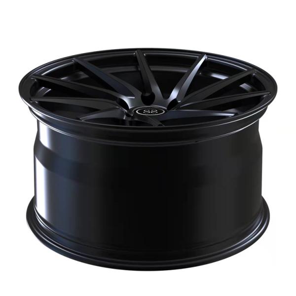 Staggered Gold Black Forged 5x120 Wheels Deep Dish Concave A6061 T6 Alloy