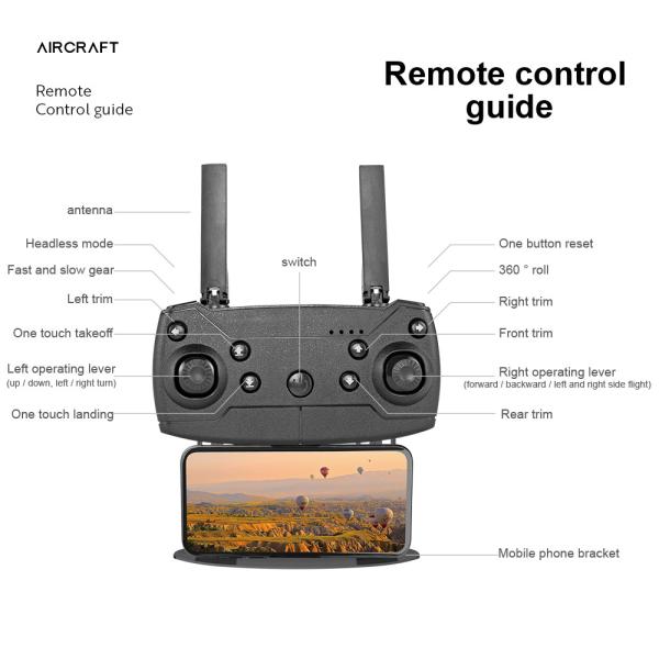 Drone de fotografia aérea profissional com conexão WiFi / controle APP