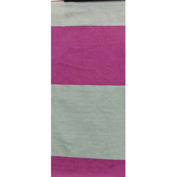 Tejido de material rayado suave y respirable para camisetas