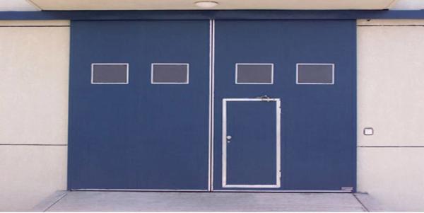Customized Aluminum Alloy Glass Industrial Sliding Garage Doors Powder Coated