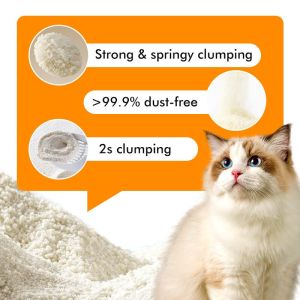 Advanced Pet Supplies Cassava Cat Litter with Superior Moisture Absorption and Odor Control