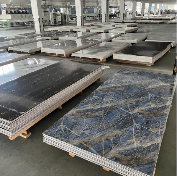 Panel de pared de mármol SPC a prueba de fuego con 25 años de vida útil