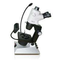 O sistema de iluminação o mais atrasado do microscópio da gema com cabeça de Leica e sistema do CCD