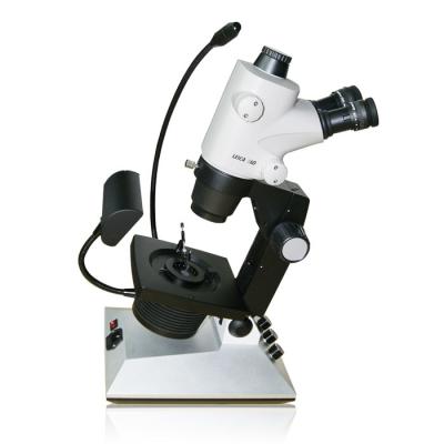 O sistema de iluminação o mais atrasado do microscópio da gema com cabeça de Leica e sistema do CCD
