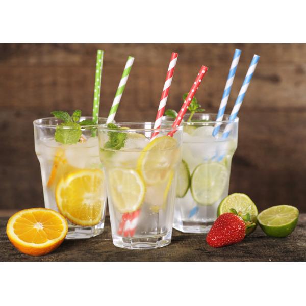 Bebida rayada 6m m Dia Earth Friendly Paper Straws