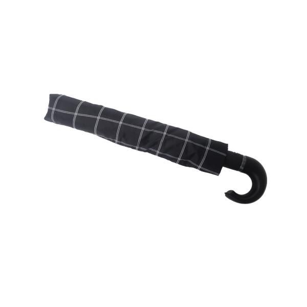 21 Inch Tarten Design Two Fold Umbrella Windproof Frame With PU Wrapped Handle