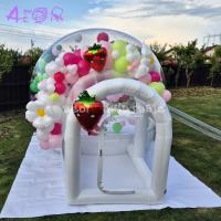 Tente de rebond en PVC de qualité commerciale portable gonflable maison à bulles gonflable pour les enfants