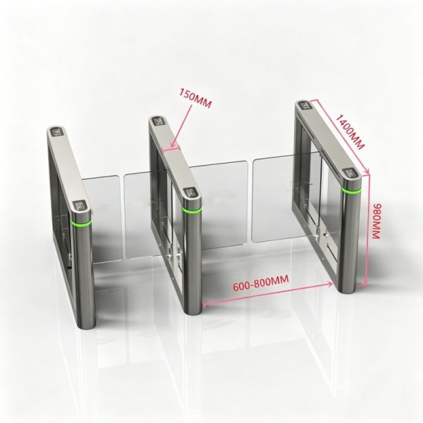 Curved Swing Gate Access Control Turnstile Gate  For Corporate Entrances