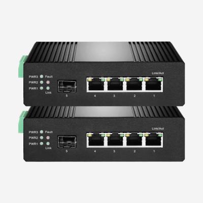 Interruptor dos ethernet do CE ROHS 10Gbps 100 Mbps com 1 SFP 4 portos RJ45