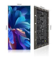 P1.86mm Modules d'affichage LED ultra flexibles haute adaptabilité conception légère pour la publicité innovante et les applications architecturales