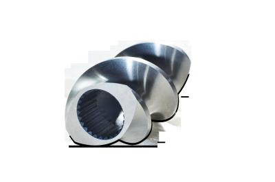 JSW gêmeo TEX 65 elementos do parafuso de máquina da extrusora para a fibra de vidro e o nylon do PVC do PA do PE dos PP