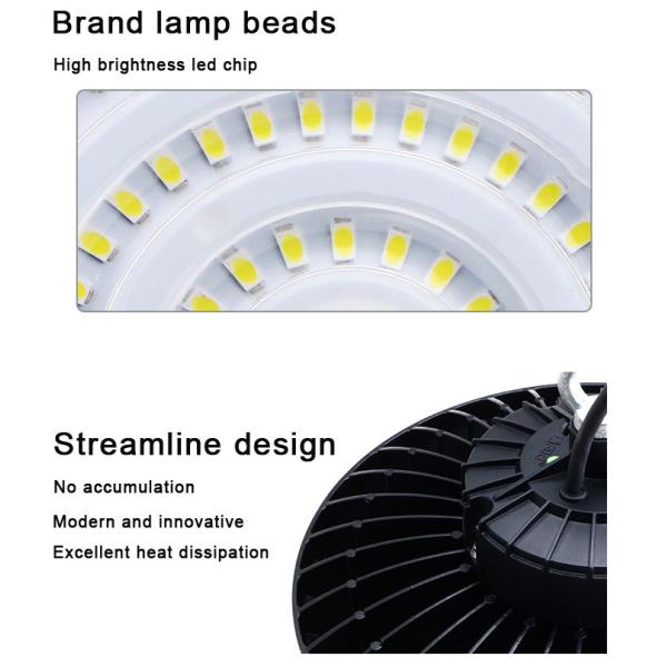 крюк света залива СИД UFO 240w 170lm/W линейный высокий приостанавливал промышленную цветовую температуру крытых спорт