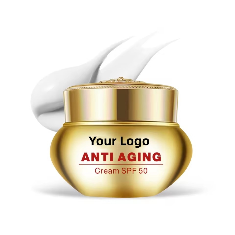 OEM ODM Korean Custom Brand Spf 50 Anti Aging Skincare Product Firm Moisturizing Brightening Day Cream Facial Moisturizing Cream