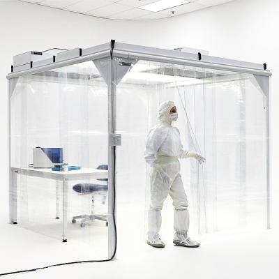 Sistemas modulares simples da sala de limpeza de 220V 50HZ com a anti cortina estática
