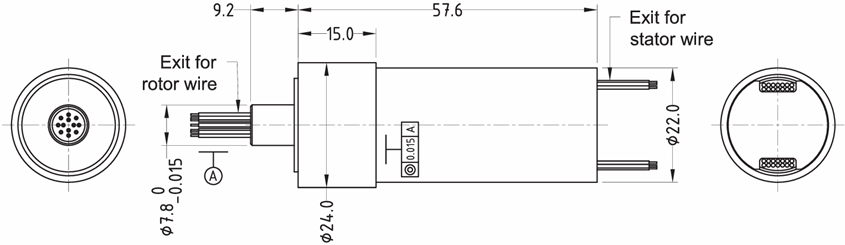 300rpm High Temperature Slip Ring IP54 For Power Industrial / Aerospace Industrial