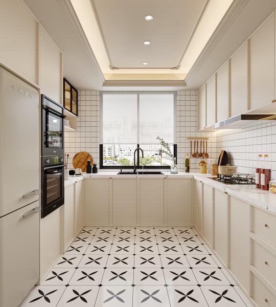 Hidden Drawer Guide Rail Modern European Style Kitchen Cabinets Matt White Modern Shaker Style Kitchen