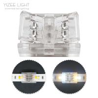 3 PIN 10mm PCB para PCB SMD Solderless LED Strip Connector Transparente