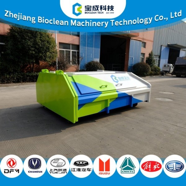 OEM 3T 3000KG  Rubbish Recycling  Waste Stainless Steel Garbage Container Trash Bin