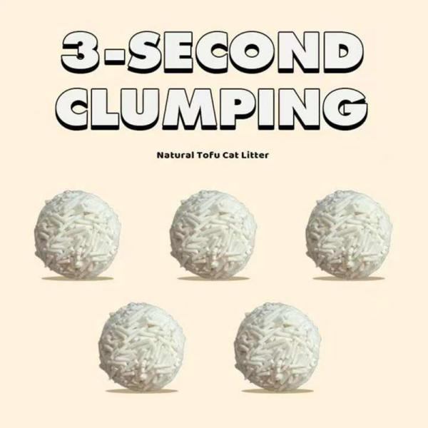 Natural Pure Plant Low Dust Super Clumping Non Stick Bottom Striped Shaped Scented Comfortable Tofu Cat Litter