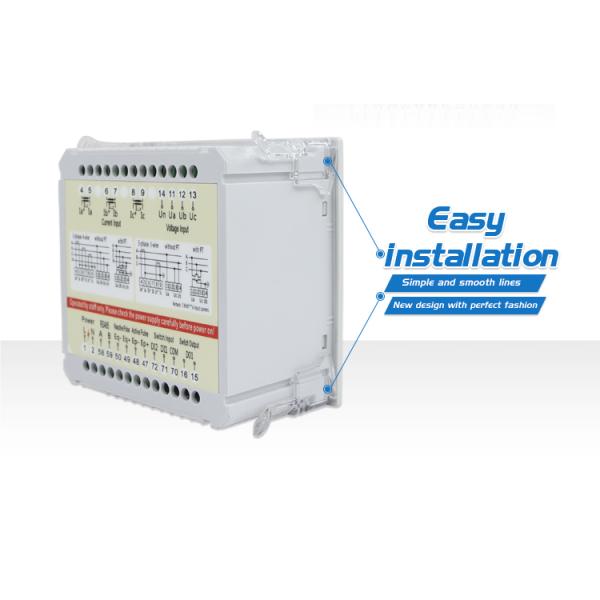 Slim type amp,volt,hz 96*96mm Three Phase LCD Multi-function digital panel Power Multimeters
